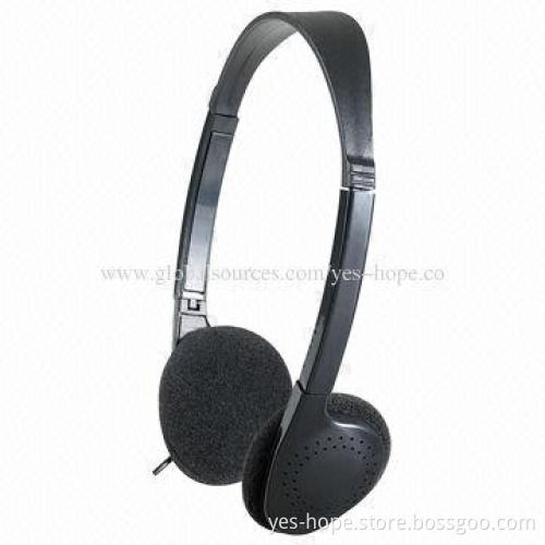 Simple design thin aviation headphones